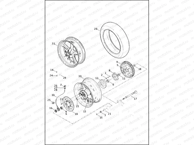 WHEELS, REAR