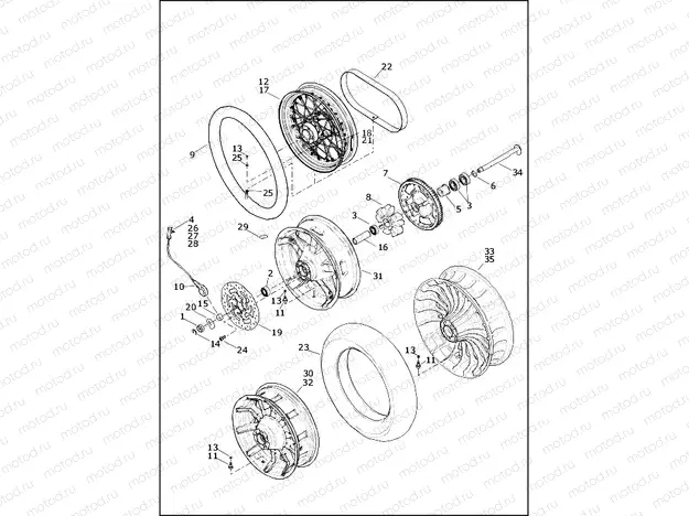 WHEELS, REAR