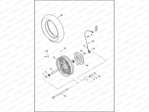 WHEELS, REAR, CAST - ABS ONLY - XL883L, XL883N, XL1200CX, XL1200NS, XL1200T, XL1200X, XL1200XS