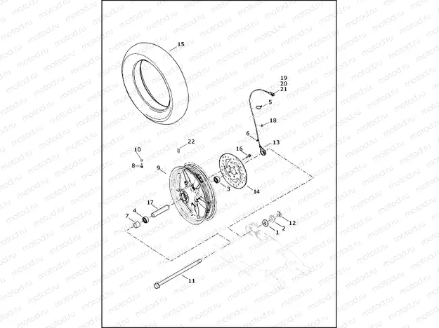 WHEELS, REAR, CAST - XL1200C INDIA
