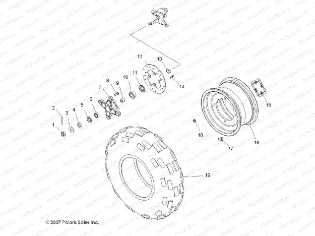 WHEELS | WHEELS, FRONT - A10GJ45AA (49ATVWHEELFRT08OUT525S)
