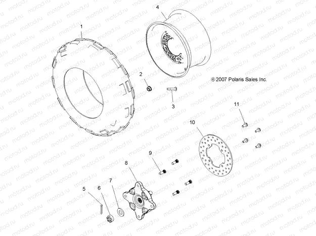 WHEELS | WHEELS, FRONT - A10LH46AX/AZ (49ATVWHEELFRT08SP300)