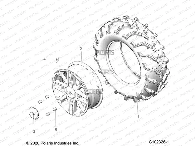 WHEELS | WHEELS, FRONT - A20SYE95AD/CAD (C102326-1)