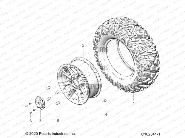 WHEELS | WHEELS, FRONT - A22SLZ95AK (C102341-1)