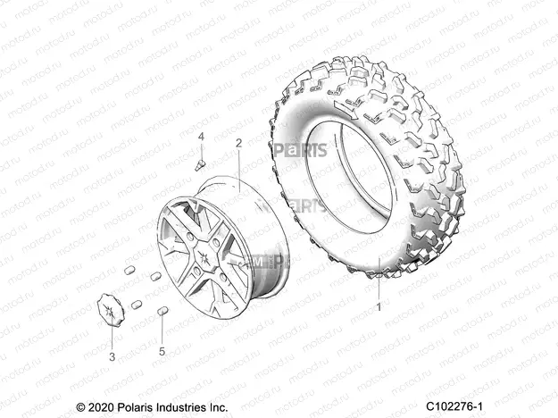 WHEELS | WHEELS, FRONT - A23SYE95PM (C102276-1)