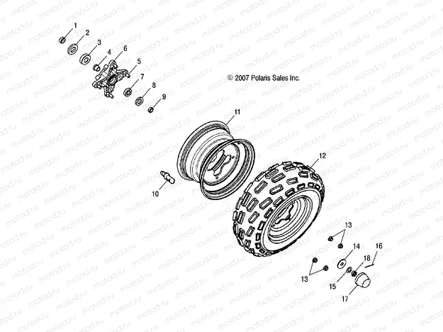 WHEELS | WHEELS, FRONT - A23YAP20A4/N4 (49ATVWHEELFRT08PHX)