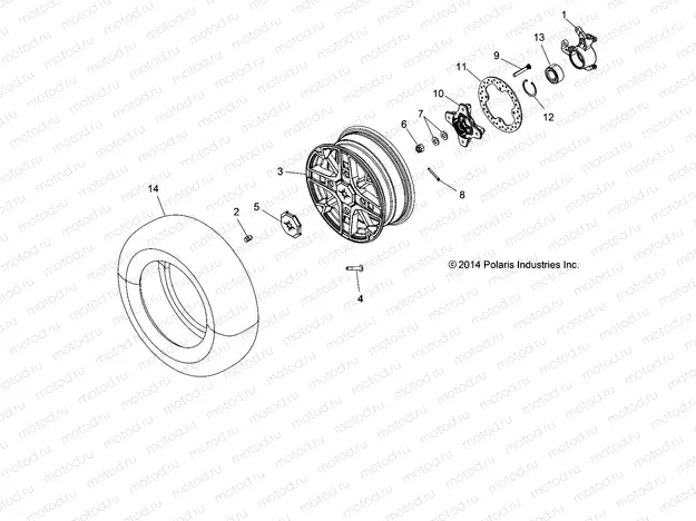 WHEELS | WHEELS, FRONT and HUB - A15SXE95FK (49ATVWHEELFRT15F1EU)