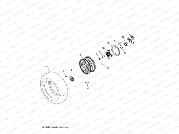 WHEELS | WHEELS, FRONT and HUB - A15SYE95AX/L95AP (49ATVWHEELFRT15TR1000)