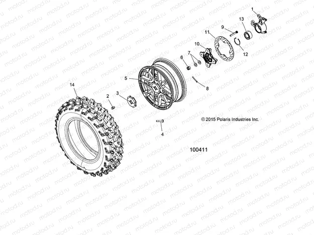 WHEELS | WHEELS, FRONT and HUB - A16SXS95CK/CG