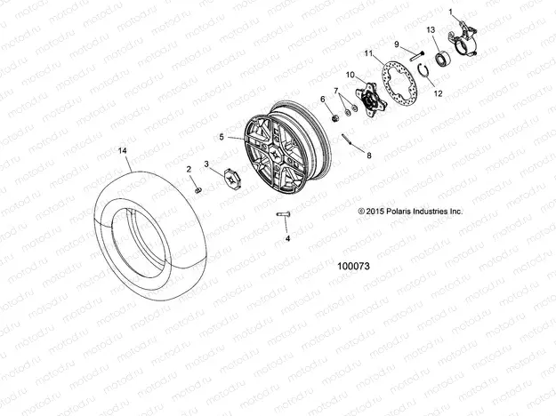WHEELS | WHEELS, FRONT and HUB - A17SYE85AS (100073)