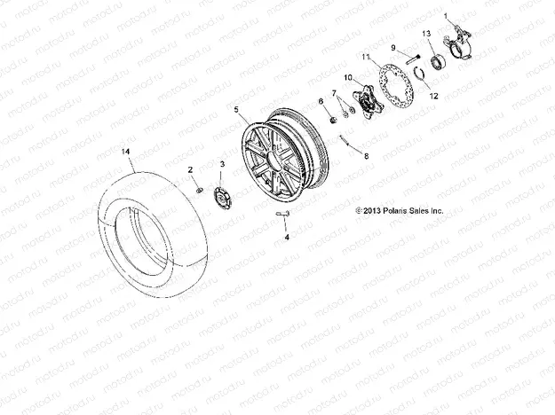 WHEELS | WHEELS, FRONT and HUB - A18SVS95CR/ER