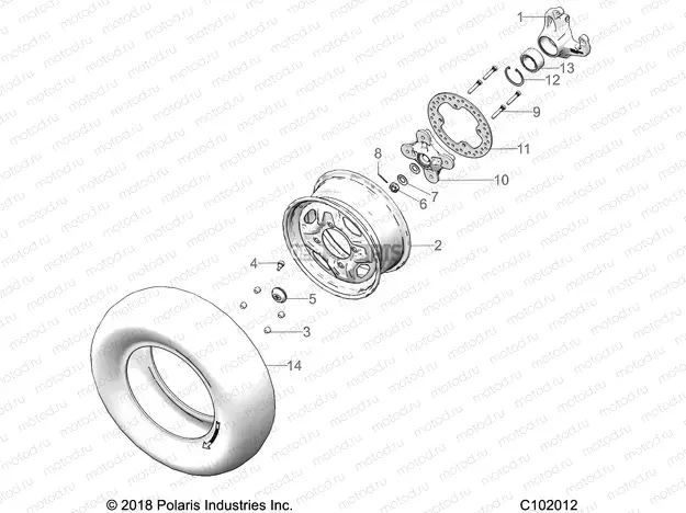 WHEELS | WHEELS, FRONT and HUB - A20SXA85A1/A7/CA1/CA7 (C102012)