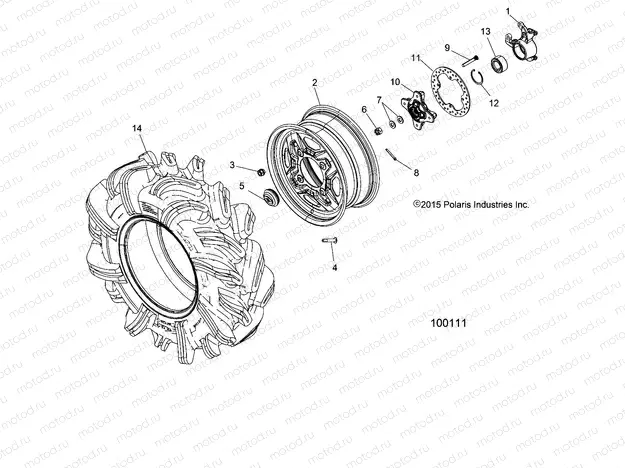 WHEELS | WHEELS, FRONT and HUB - A20SXN85A8 (100111)