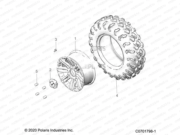 WHEELS | WHEELS, FRONT - G20GAJ99AK/AS/BK/BS (C0701798-1)