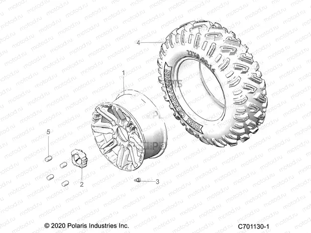 WHEELS | WHEELS, FRONT - G22G4E99NP (C701130-1)