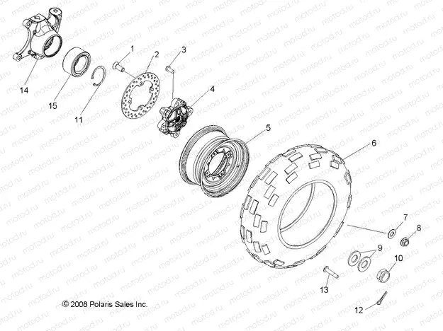 WHEELS | WHEELS, FRONT - R09HH50AG/AR (49RGRWHEELFRT097004X4)