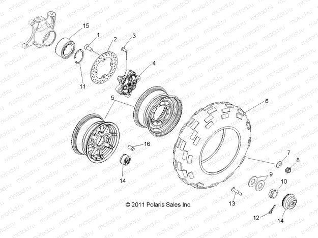 WHEELS | WHEELS, FRONT - R12WH76AG/AR/EAH/EAV/EAW (49RGRWHEELFRT12CREW)