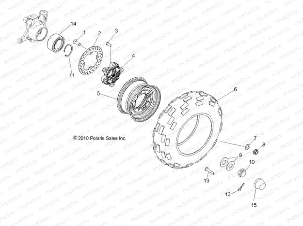 WHEELS | WHEELS, FRONT - R13HR76AG/AR (49RGRWHEELFRT116X6)