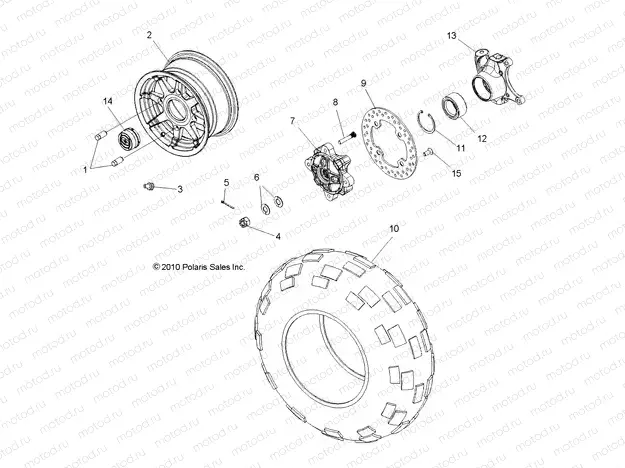 WHEELS | WHEELS, FRONT - R13XT87AA/9EAK (49RGRWHEELFRT11RZR875)