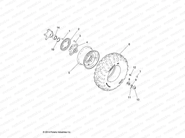 WHEELS | WHEELS, FRONT - R16RTAD1A1/E1 (49RGRWHEELFRT151KDSL)