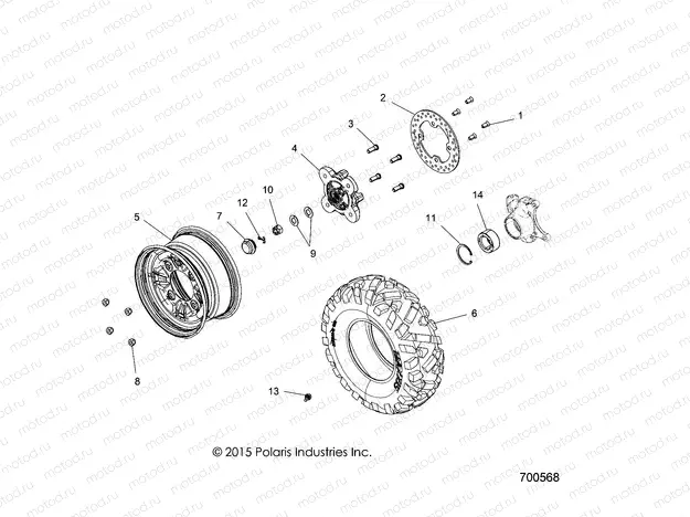 WHEELS | WHEELS, FRONT - R16RTE87F1/U87FK (700568)