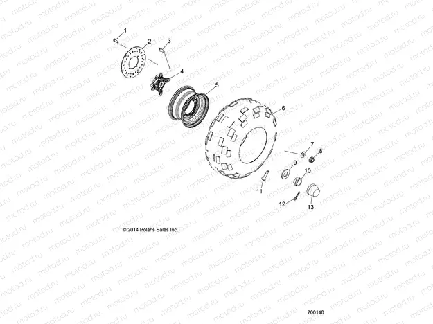 WHEELS | WHEELS, FRONT - R17RME57F1/S57C1/F1/CK/E1/EK/T57C1/E1/A57F1 (700140)