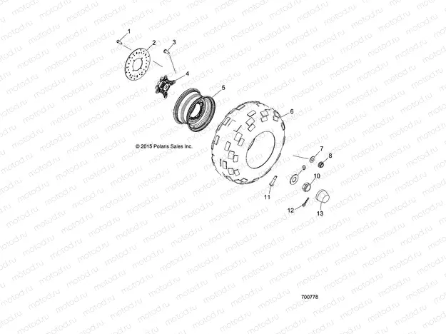 WHEELS | WHEELS, FRONT - R20CCA57A1/A7/B1/B7 (700778)