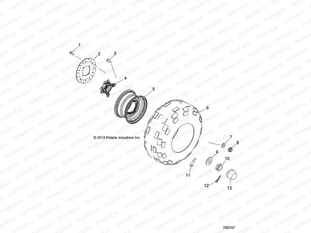 WHEELS | WHEELS, FRONT - R20CDA57A1/B1 (700747)