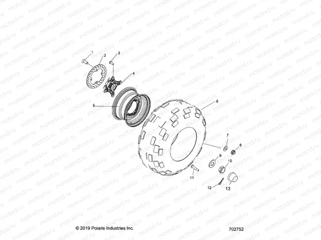 WHEELS | WHEELS, FRONT - R20M4A57L1 (702752)