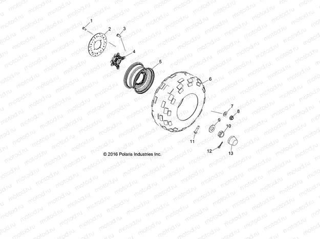 WHEELS | WHEELS, FRONT - R20MAA50B1/B7 (701789)