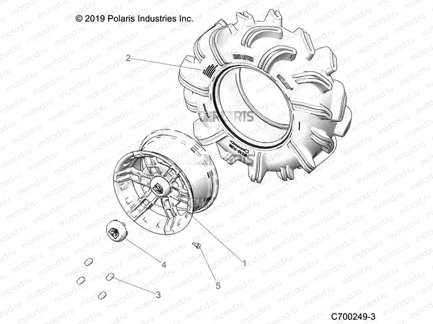 WHEELS | WHEELS, FRONT - R20RSM99AL (C700249-3)