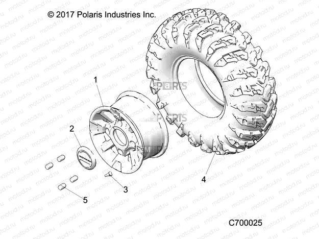 WHEELS | WHEELS, FRONT - R21T6U99AP/AG/BP/BG (C700025)