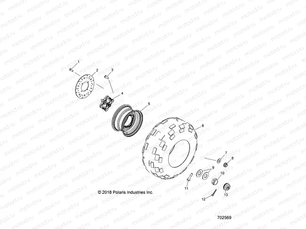 WHEELS | WHEELS, FRONT - R22MAAE4B8/B9 (702569)