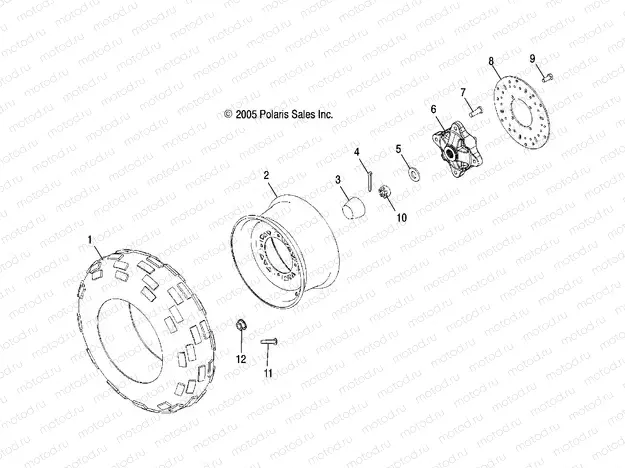 WHEELS | WHEELS, FRONT TIRE and BRAKE DISC - A17SES57C1/C2/C7/E1/E2/E7/SET57C1/C2/E1/E2