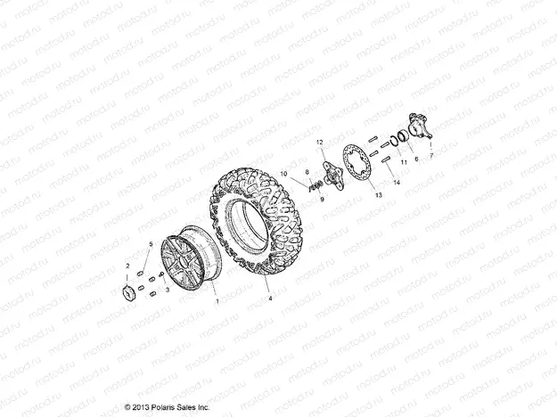 WHEELS | WHEELS, FRONT - Z15VFE99AT/AV/AP (49RGRWHEELFRT14RZR1000)
