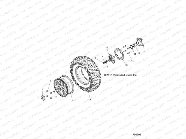 WHEELS | WHEELS, FRONT - Z16VDE92NH/NW (700295)