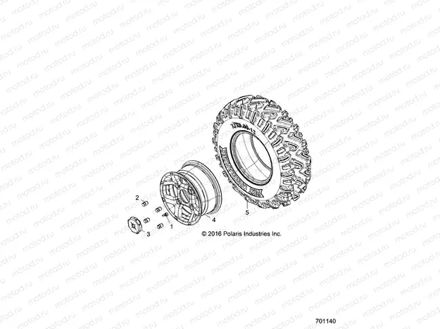 WHEELS | WHEELS, FRONT - Z20ASA87B2/E87BH/BW (701140)