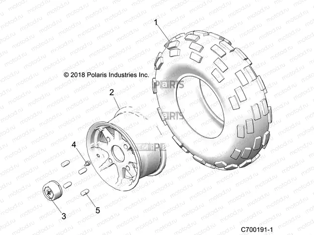 WHEELS | WHEELS, FRONT - Z20CHE57AM (C700191-1)