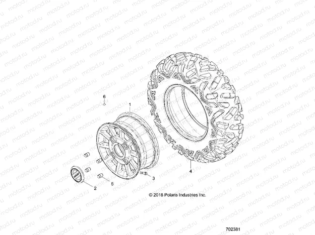 WHEELS | WHEELS, FRONT - Z20P4L92AG/AP/BG/BP/LG (702381)