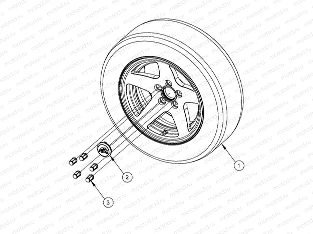WHEELS | WHEELS, OPTIONS, WHEEL, 14 INCH POLISHED ALUMINUM 5 BOLT - L12G6A/L12G6S/L12G2D (49GEMOPTIONS11WHEEL)