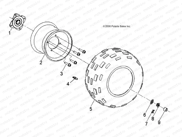 WHEELS | WHEELS, REAR - A15YAK05AD/AF (49ATVWHEELREAR07PRED50)