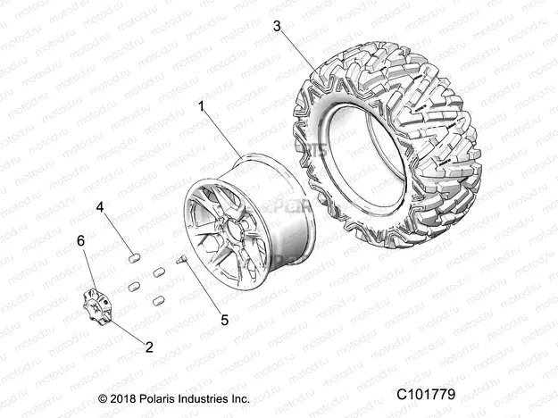 WHEELS | WHEELS, REAR - A20SLZ95AE (C101779)