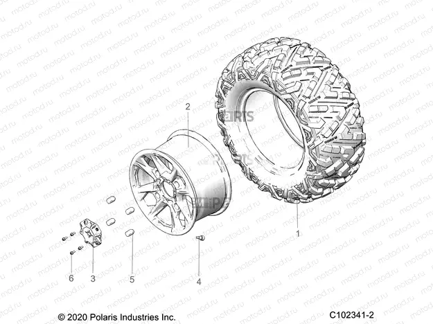 WHEELS | WHEELS, REAR - A20SLZ95AE (C102341-2)