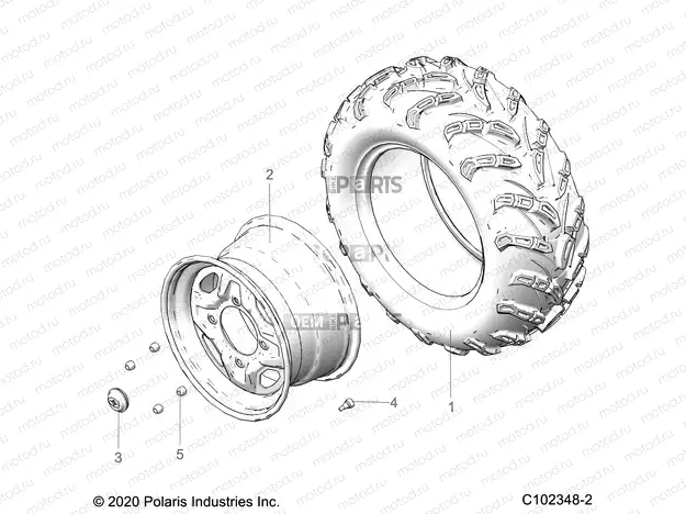 WHEELS | WHEELS, REAR - A20SVA85A3 (C102348-2)