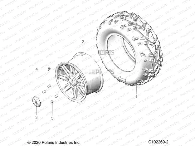 WHEELS | WHEELS, REAR - A21SVE95KK (C102269-2)