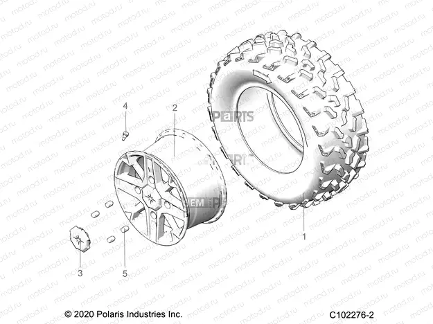 WHEELS | WHEELS, REAR - A22SYE95KP (C102276-2)
