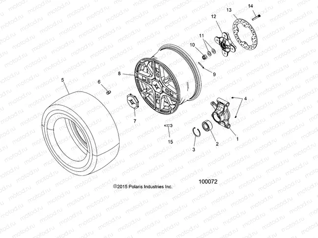 WHEELS | WHEELS, REAR and HUB - A16SYE85AS (100072)
