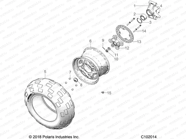 WHEELS | WHEELS, REAR and HUB - A20SXA85A1/A7/CA1/CA7 (C102014)