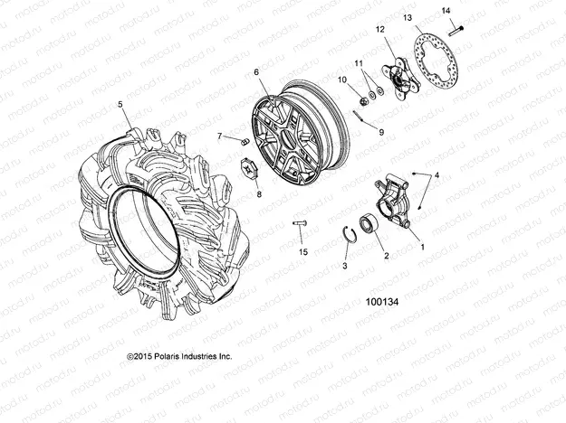 WHEELS | WHEELS, REAR and HUB - A20SXM95AL (100134)