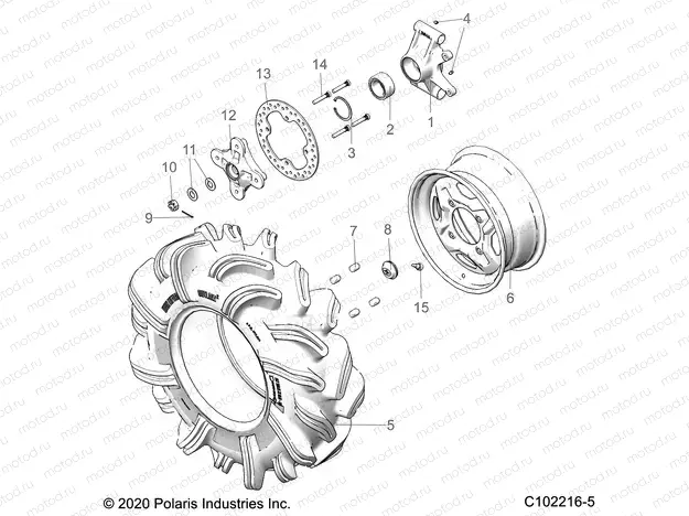 WHEELS | WHEELS, REAR and HUB - A20SXN85A8/CA8 (C102216-5)